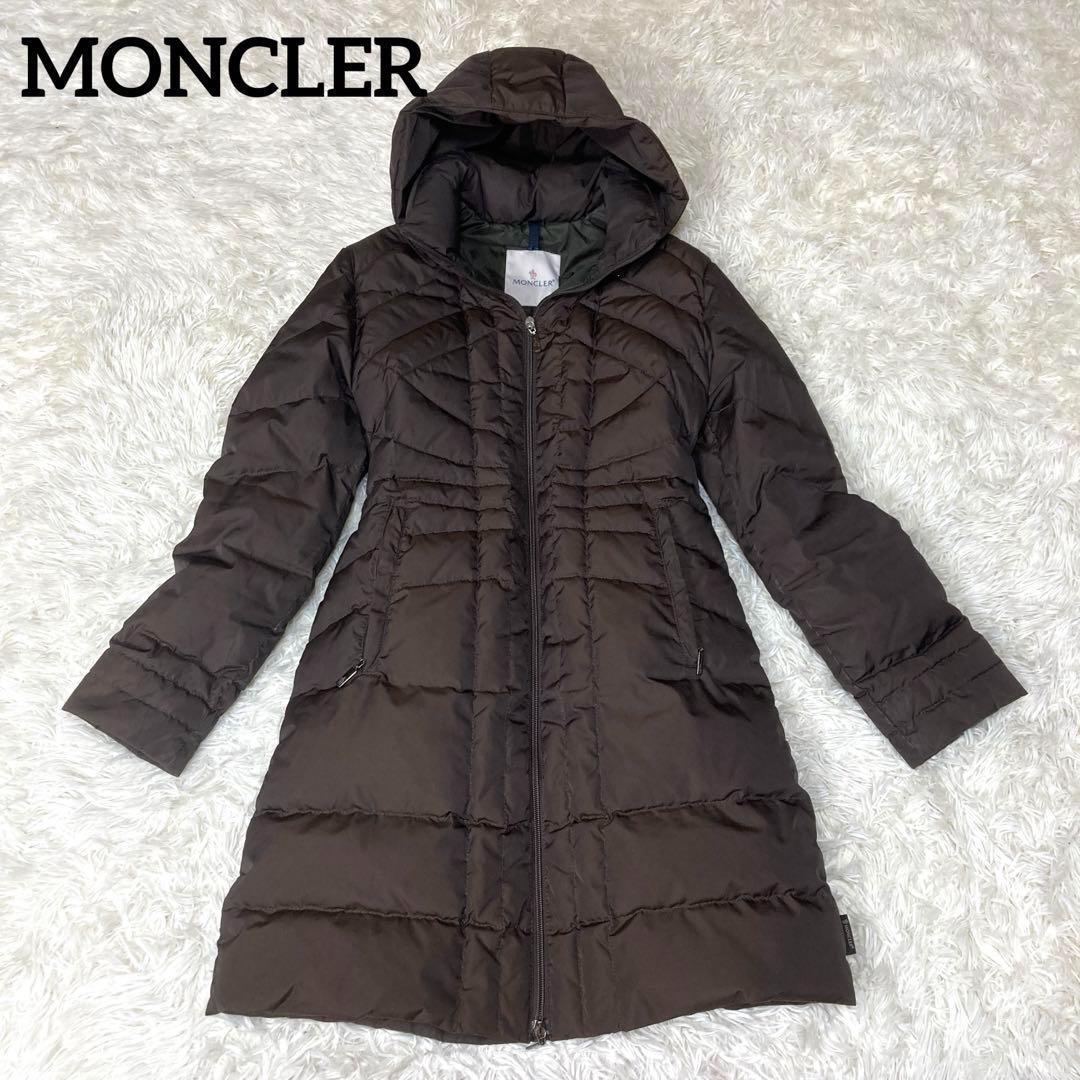 ✨MONCLER✨ ダウンコート レディース 光沢 ブラウン サイズ00 - メルカリ