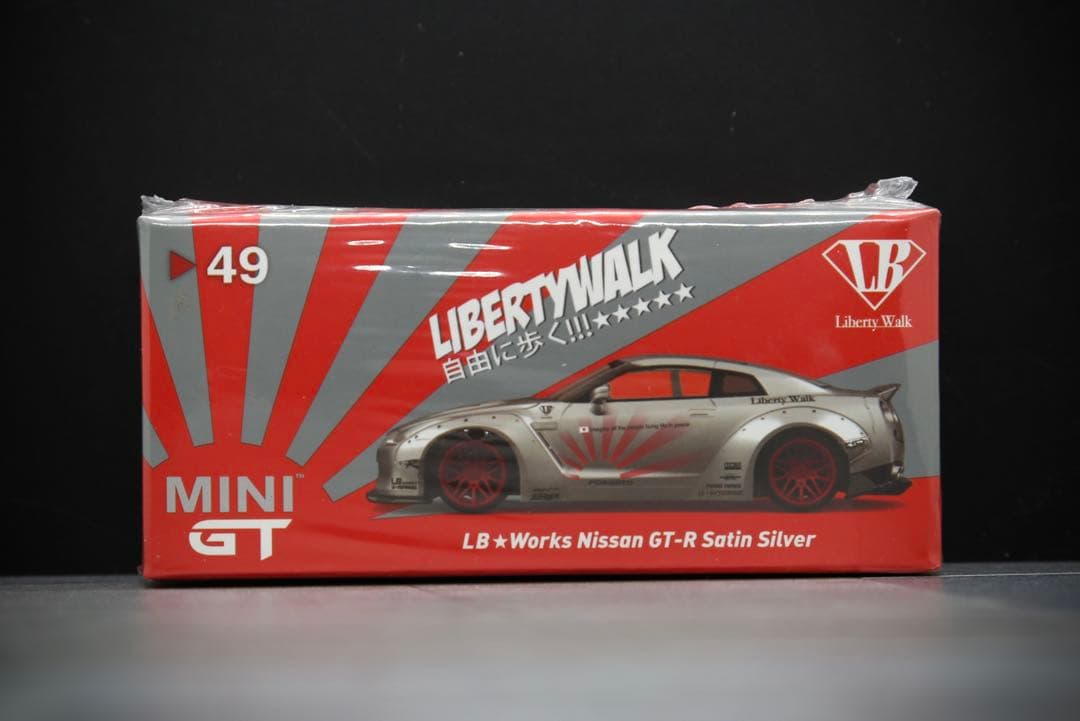minigt / 1/64 LB★WORKS R35 “サテンシルバー” MINI GT 1/64 LB-WORKS 日産R35GT-Rのサテンシルバー | 車×3（轟Car3）