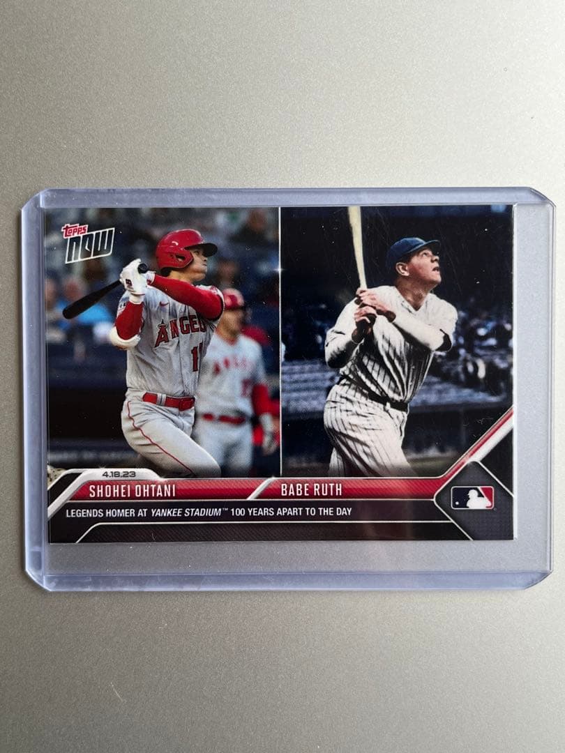 大谷翔平&ベーブルース 100周年記念ToppsNowカード - メルカリ