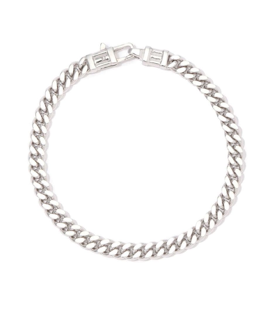 【美品・箱付き】TOMWOOD Curb Bracelet L シルバー925