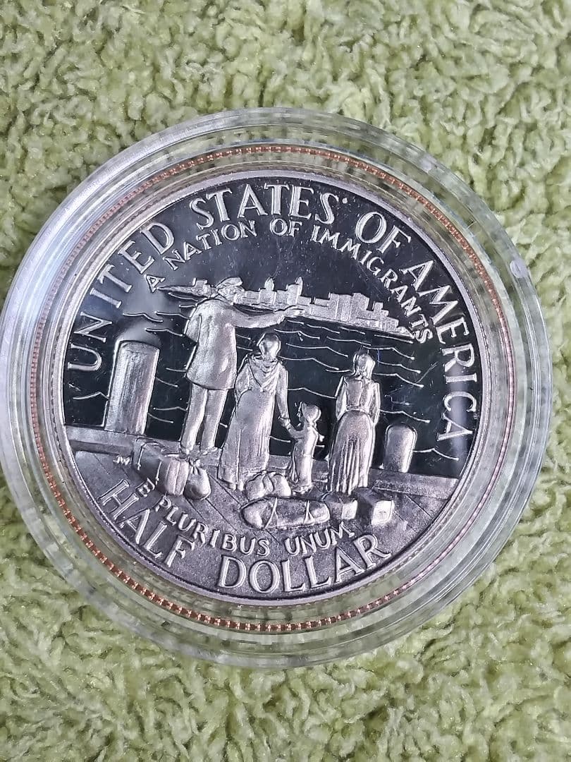 hab028 1986年S. ＄1,50C エリス島 自由の女神 銀貨セット - メルカリ