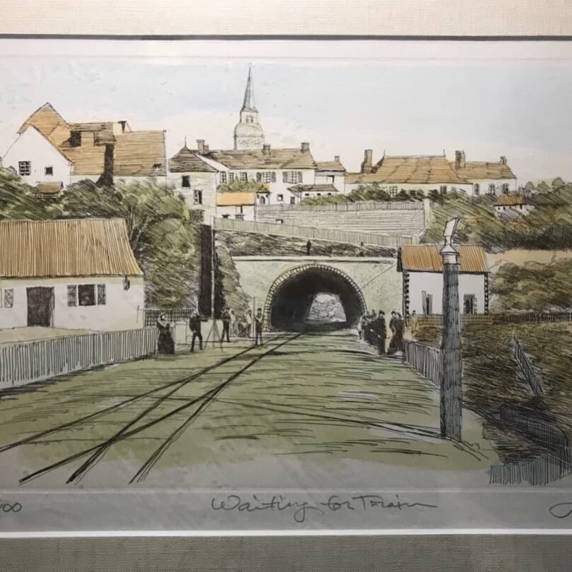 織田義郎　絵画 楽天市場】「スプリングフィールド」織田義郎 版画作品・アメリカ