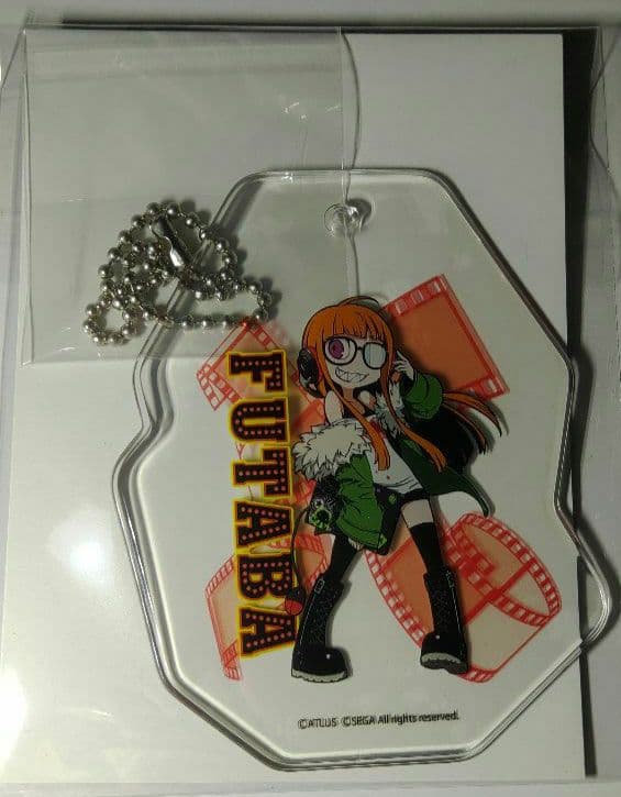 レア　クリアタグ　ペルソナQ2 P5 主人公 佐倉 双葉 セガ コラボカフェ