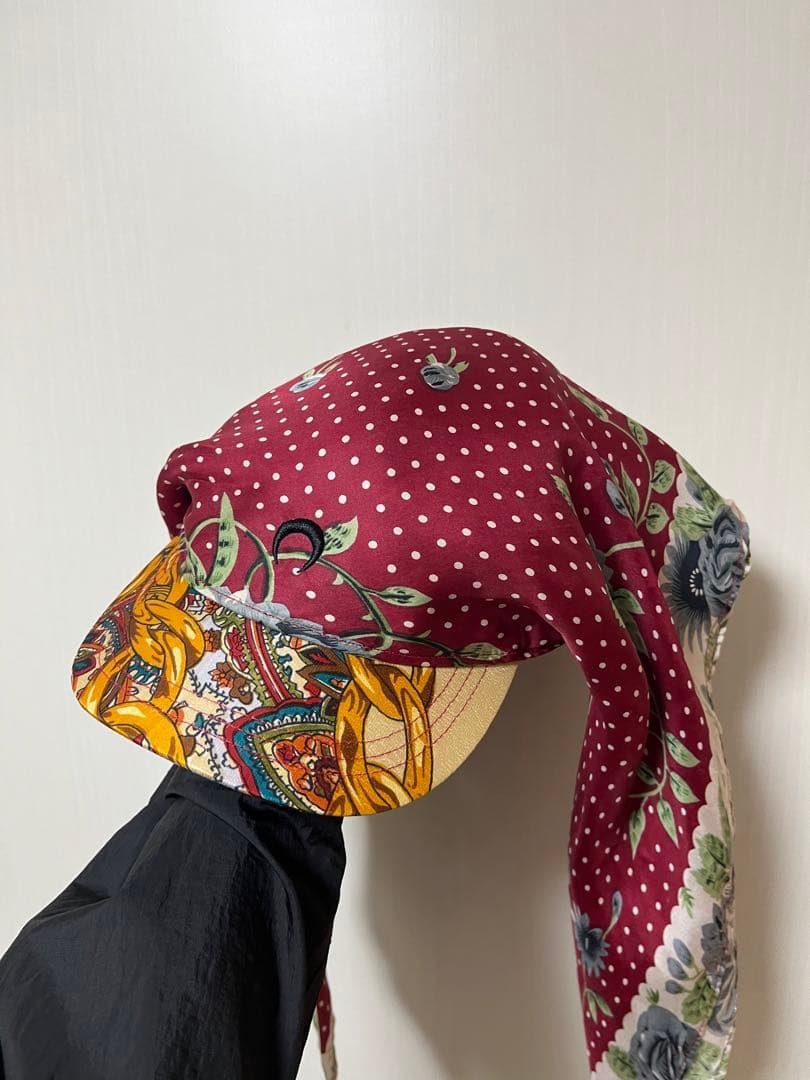 MARINE SERRE スカーフ キャップ ドッキング