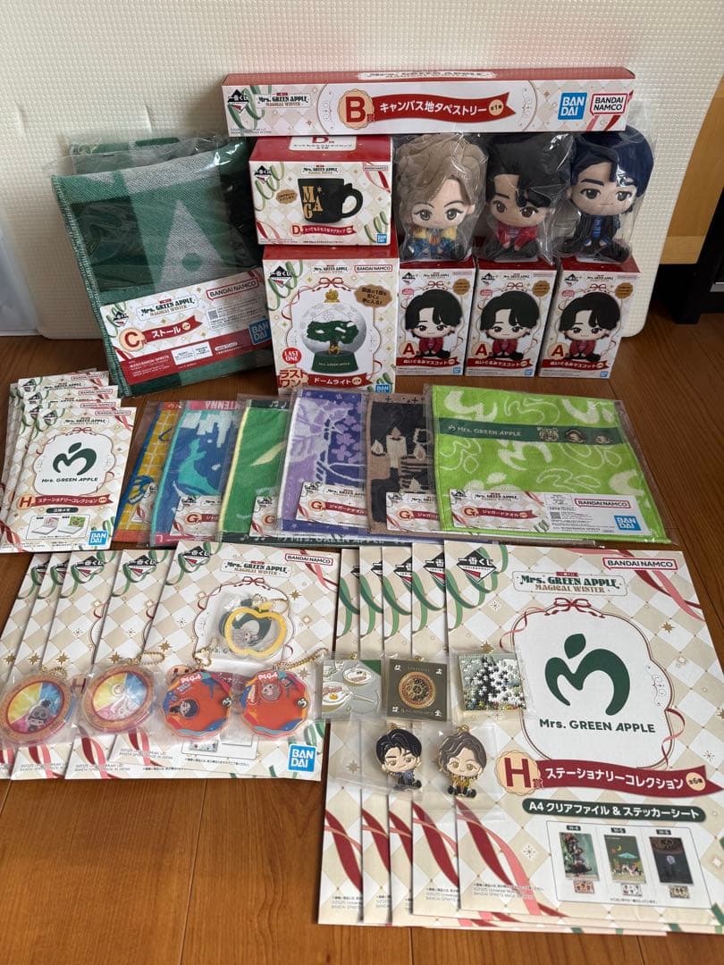 値下⭐︎Mrs. GREEN APPLE 一番くじ♡ほぼコンプ３9点セット 一番くじ Mrs. GREEN APPLE MAGICAL WINTER｜一番くじ倶楽部｜BANDAI