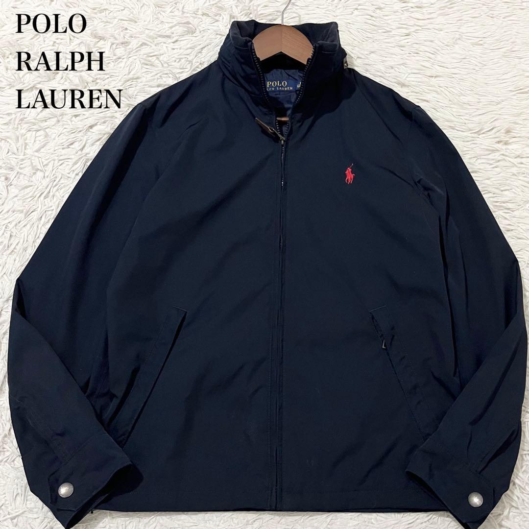 ✨美品✨ポロラルフローレン　スイングトップ　ブルゾン　ポニー刺繍　ネイビー　XS