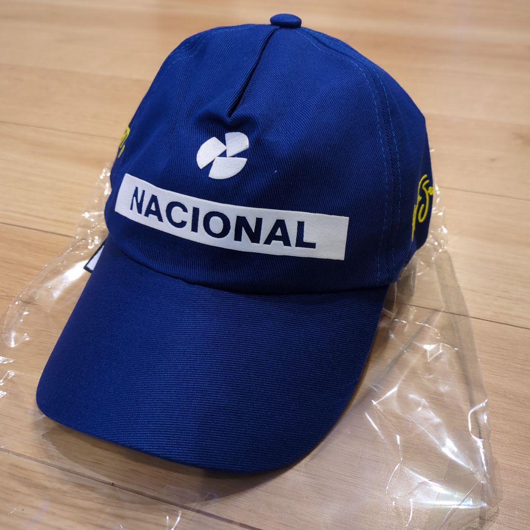 アイルトン セナ NACIONAL ベースボール キャップ 帽子 ブルー - メルカリ