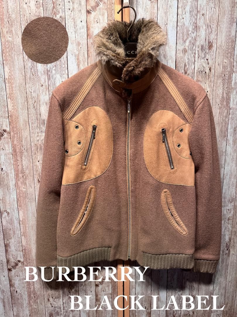 BURBERRY BLACK LABEL ライダースジャケット　ベージュ　M