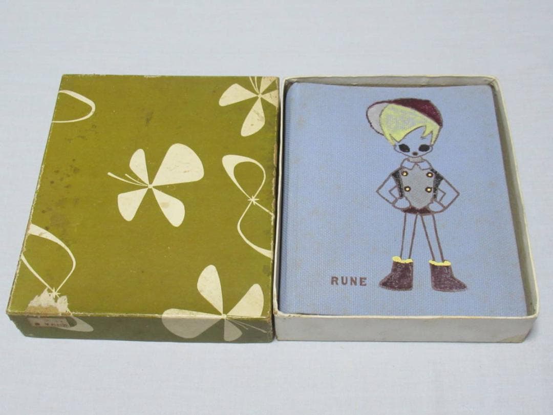 ◆極希少 未使用 昭和46年頃！内藤ルネ「それいゆ」可愛い男の子直筆画アルバム