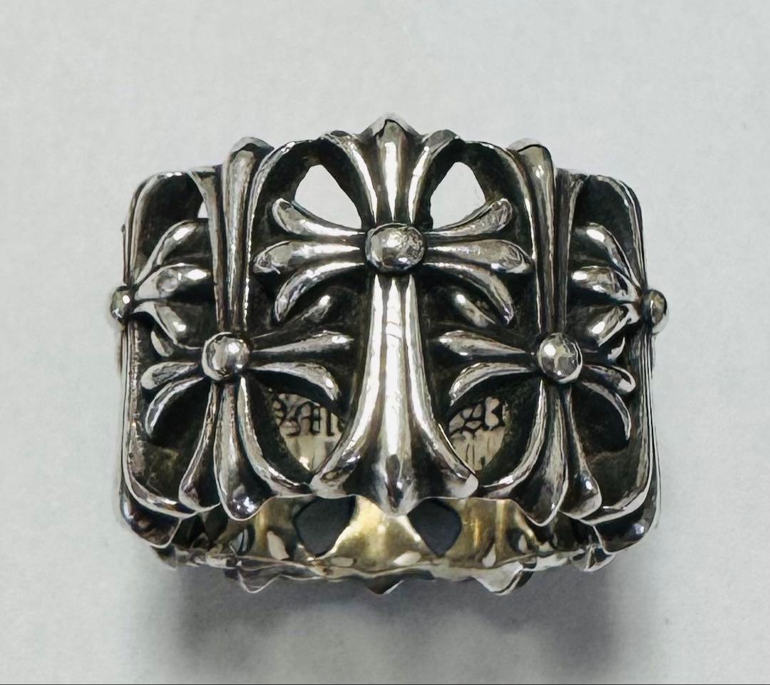 【まさくー】CHROME HEARTS セメタリークロスリング 22号 /