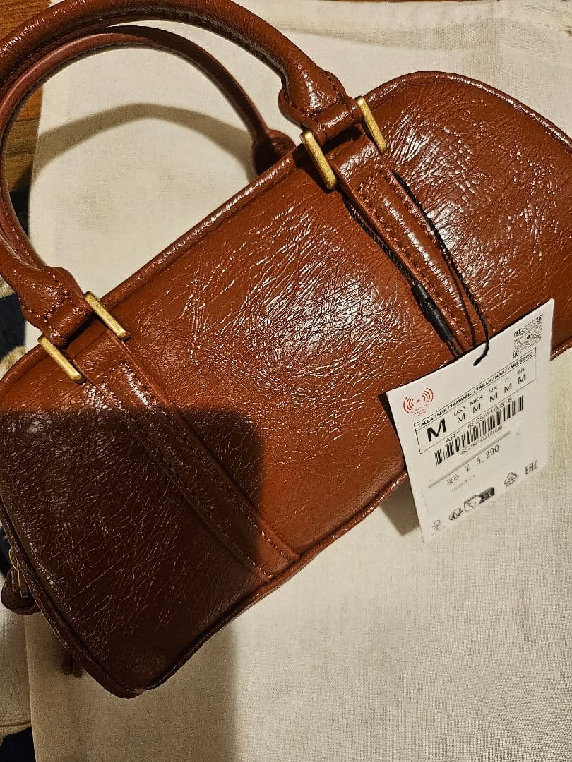 新品未使用】ZARA ミニボーリングバッグ タグ付き - メルカリ