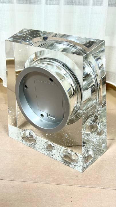 HOYA ホヤ 特大クリスタル 置き時計 クリスタルガラス 重さ6.7キロ