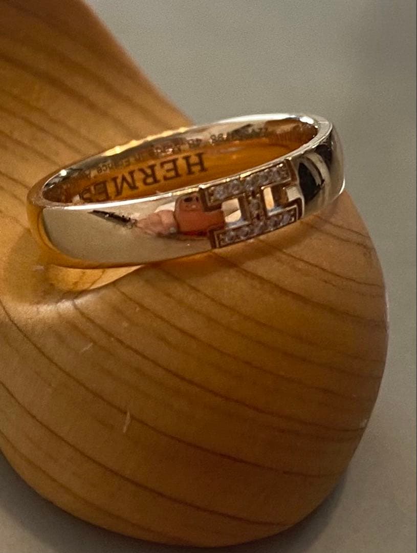 レ*ン様 美品！エルメス HERMES リング 《エヴァー・ヘラクレス》ウェディ