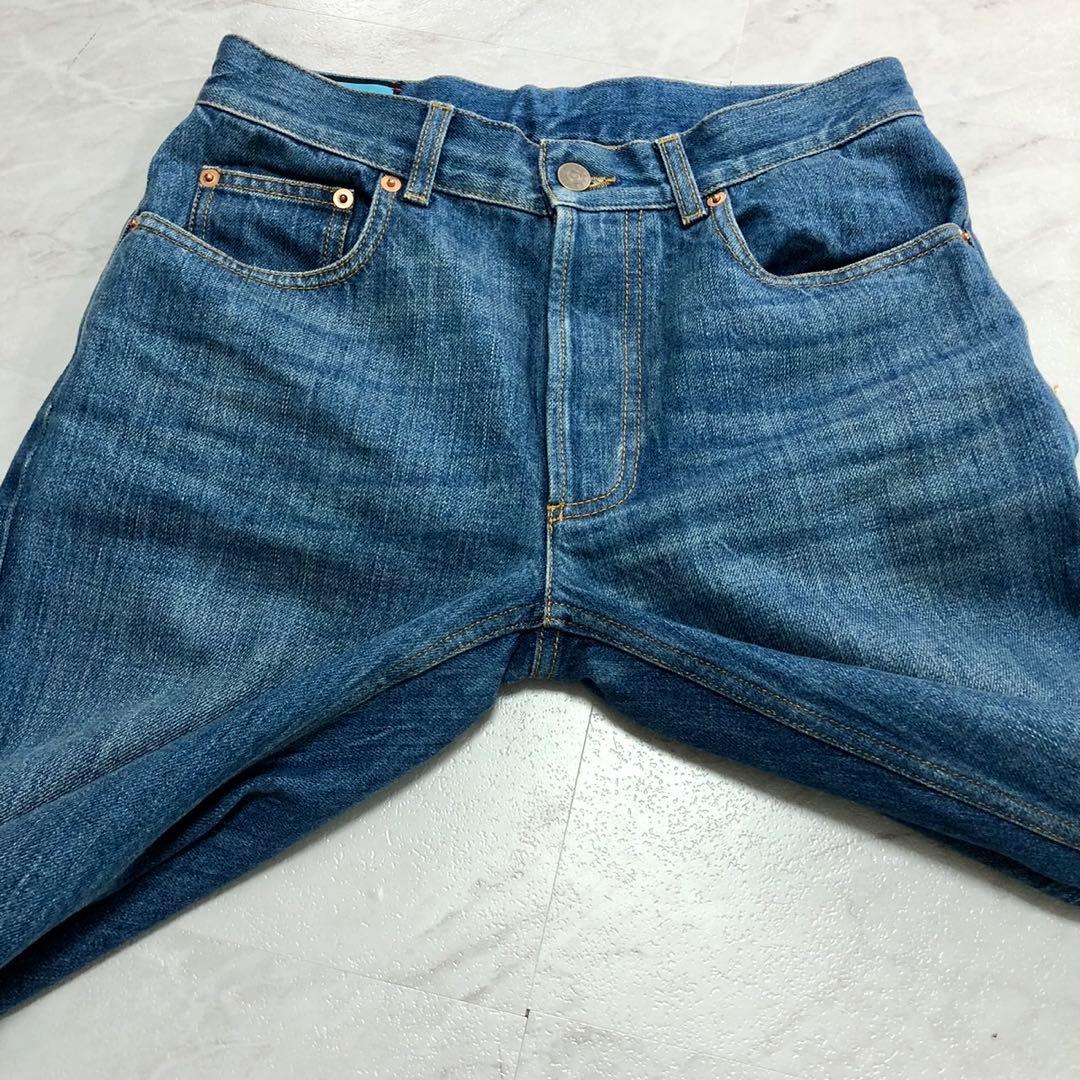 希少 未使用級】GUCCI デニム Disney ドナルド ハイウエスト 23 - メルカリ