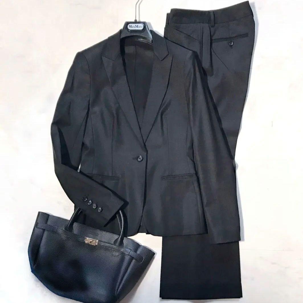 美品＊セオリーリュクスEXECUTIVEテーラードジャケットパンツスーツ 黒 M