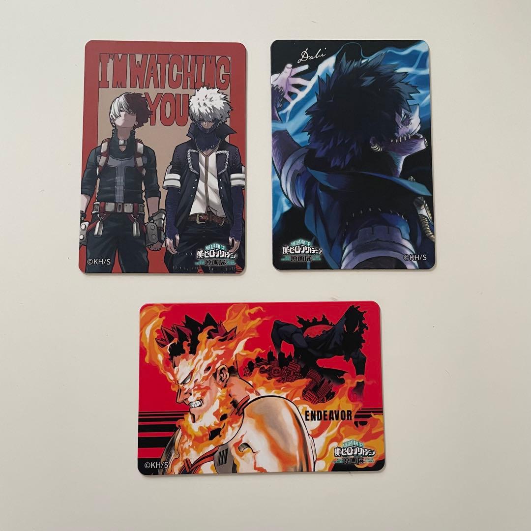 ヒロアカ原画展グッズ マグネットステッカーコレクション 轟家セット