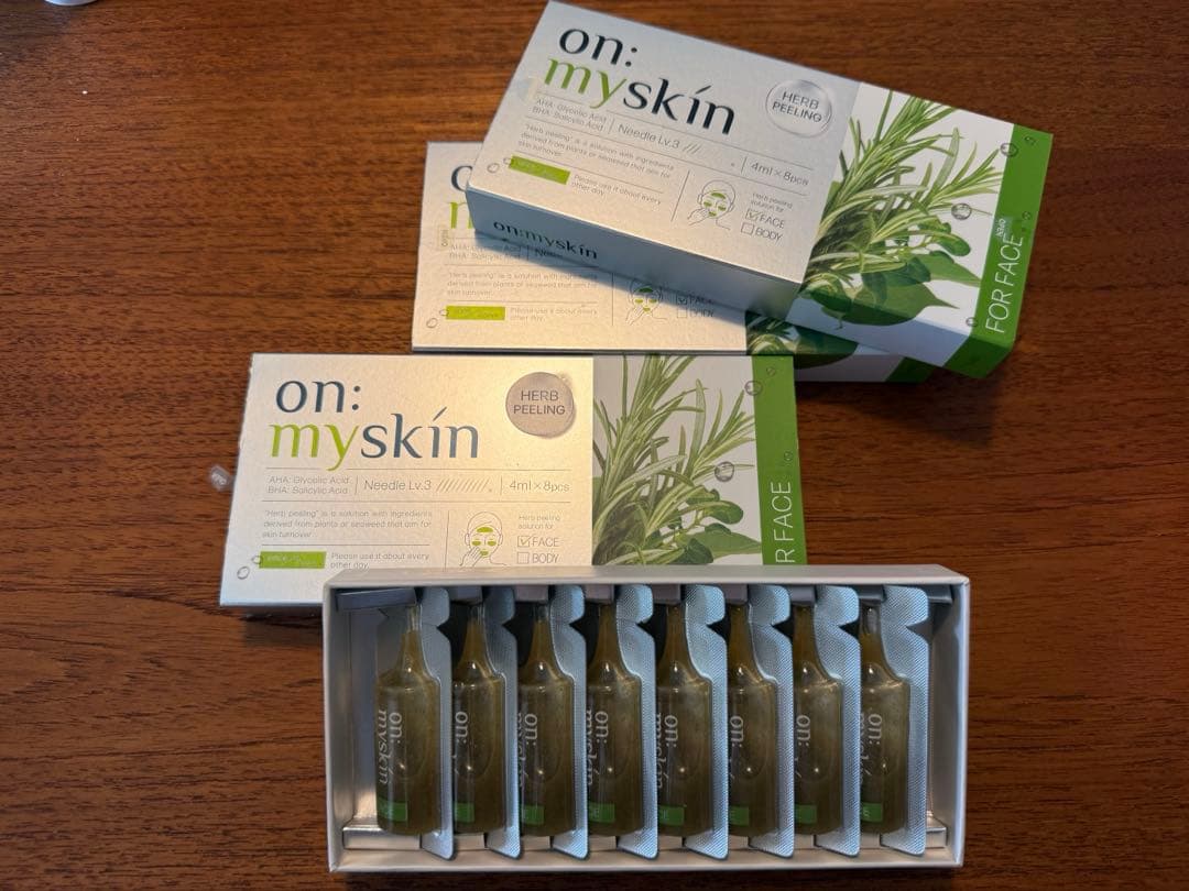 on: myskin オンマイスキン ハーブピーリング4ml×8個　3箱セット