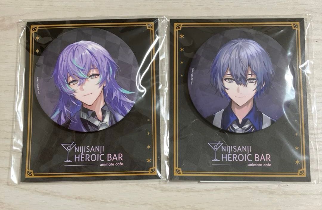 アニメイトカフェ HEROIC BAR 星導ショウ 小柳ロウ 缶バッジ - メルカリ