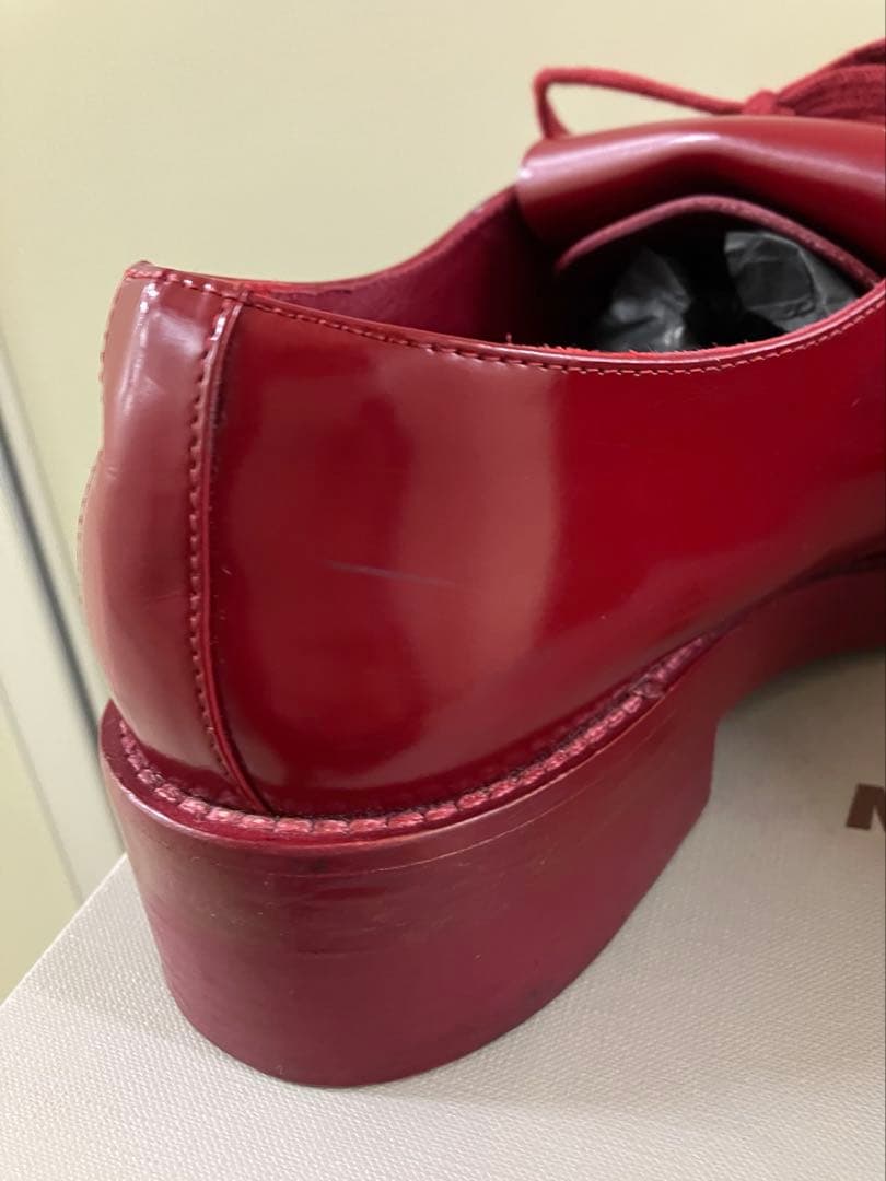 MARNI】RED メタルプレート キルトタン Oxford SHOES - メルカリ