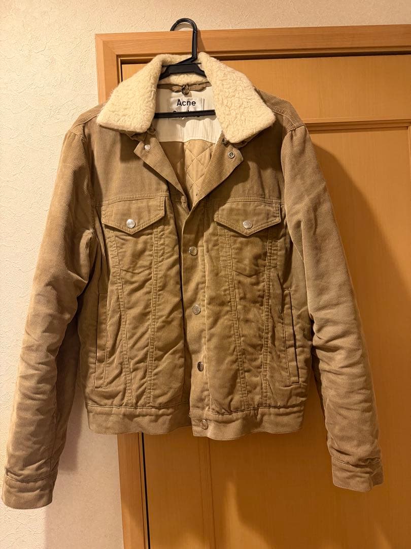 Acne Studios ボア襟コーデュロイジャケット