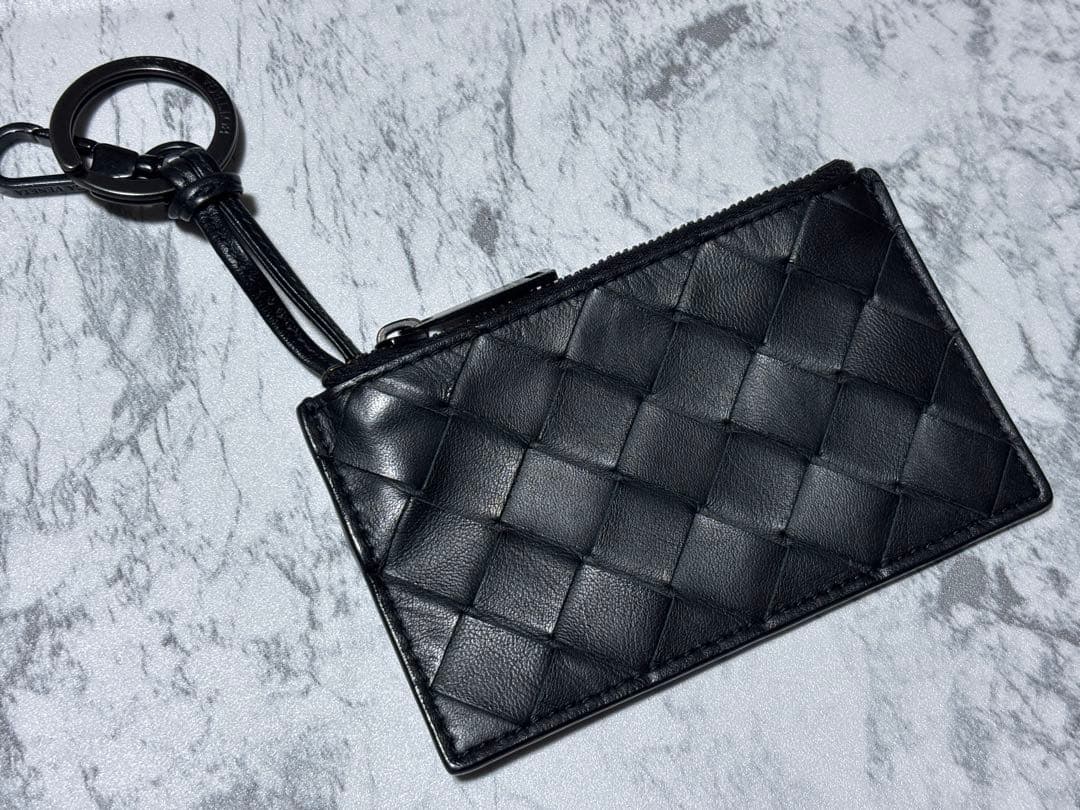 n*n様 ボッテガヴェネタ イントレチャート キーリング ケース ブラック