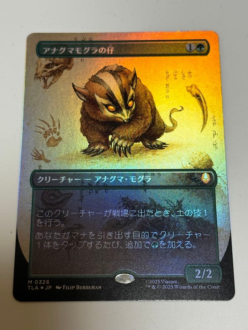 アナグマモグラの仔　日本語　ボーダーレス　FOIL