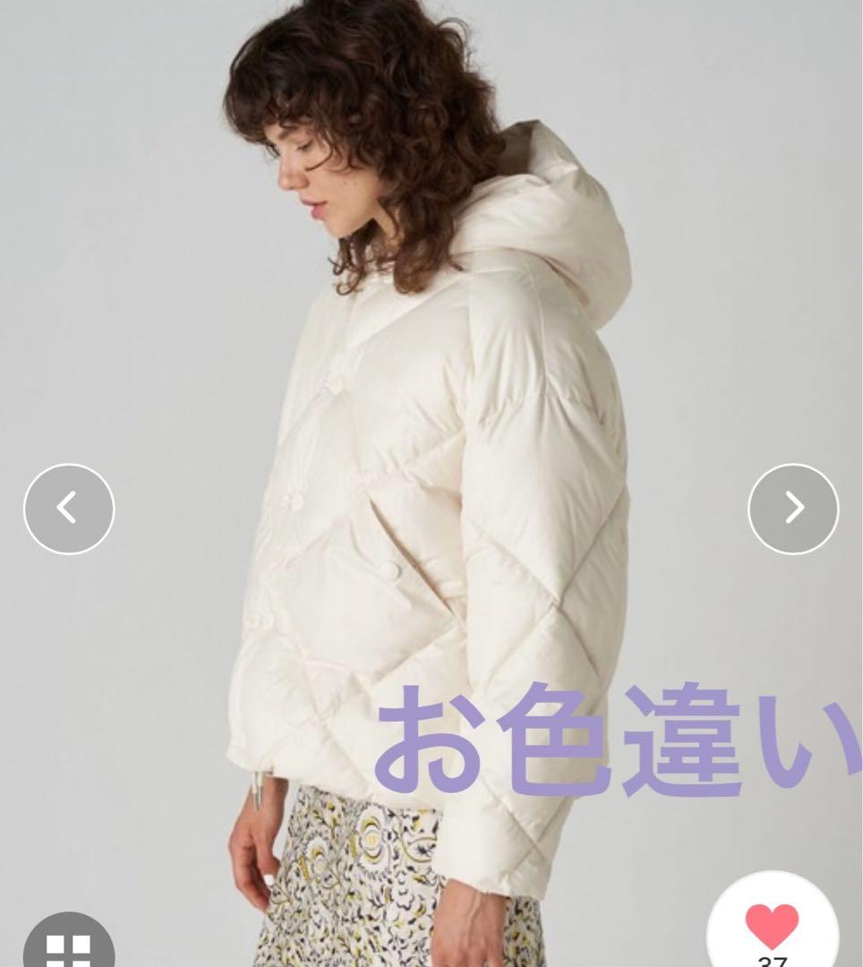 美品MACPHEE コーティングタイプライター キルティングショートコート