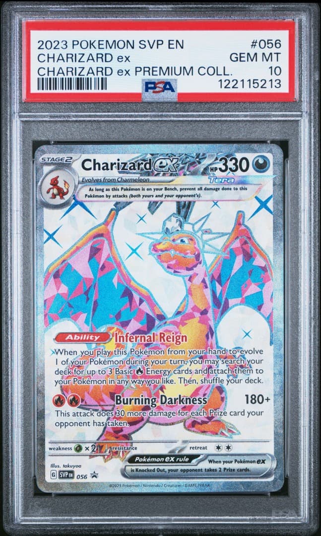 リザードン Ex プロモ 海外版 限定イラスト PSA10 状態難/PSA10鑑定済〕リザードンEX【P】{276/XY-P}