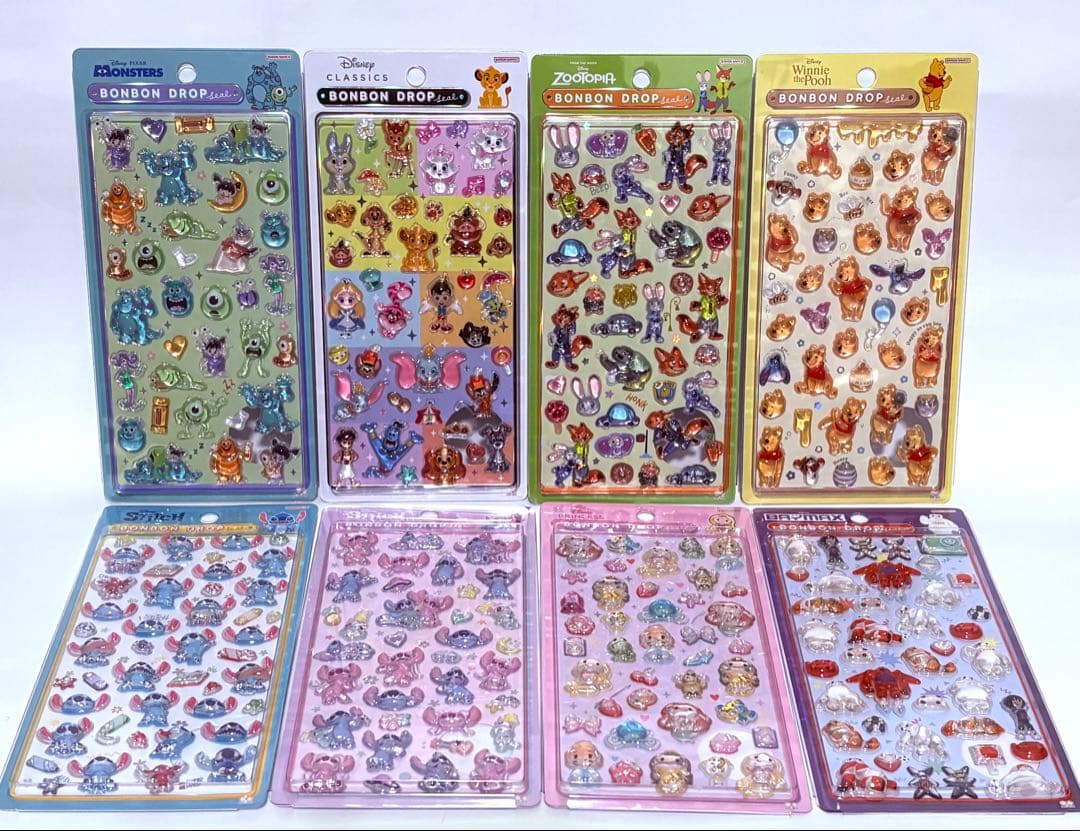 【希少】正規品 ボンボンドロップシール ディズニー8種セット コンプリート