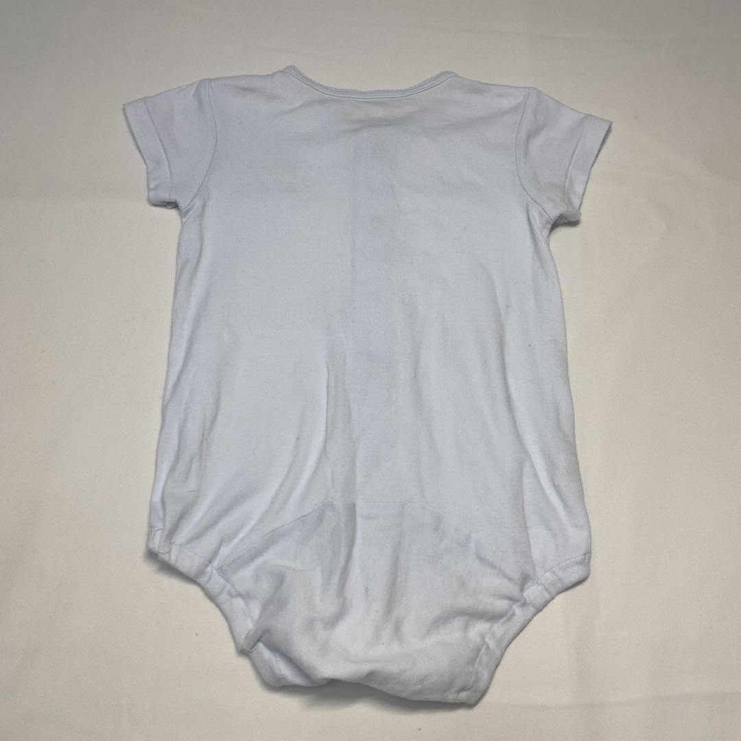 familiar ファミリア 水色 半袖ロンパース 70 - メルカリ