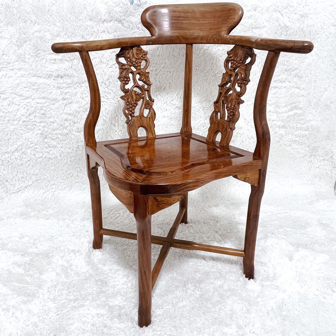 アームチェア ぶどう ブラウン ツヤあり つるつる