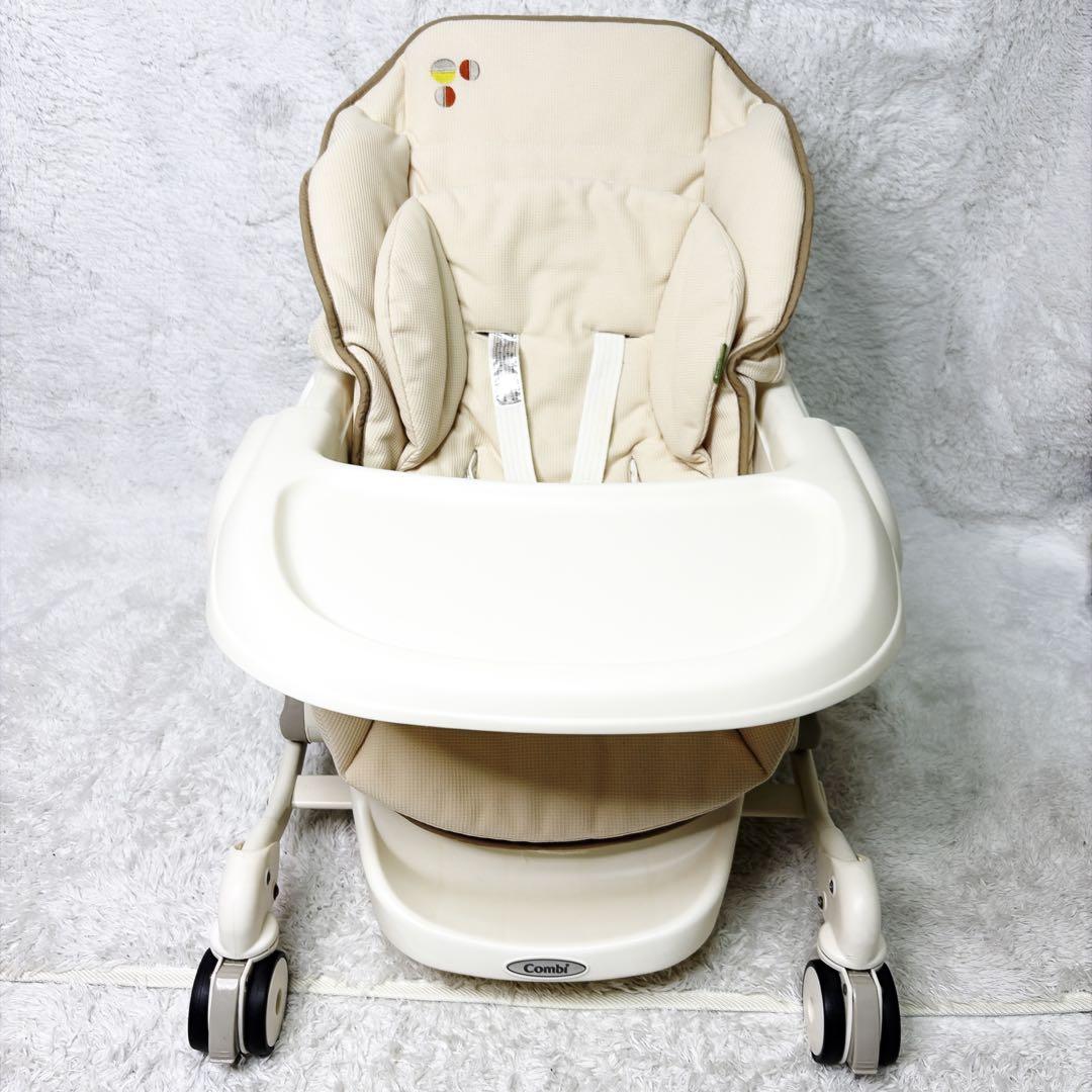 コンビCombi ルシエス AT電動 オートスイング ハイローチェア ホワイト