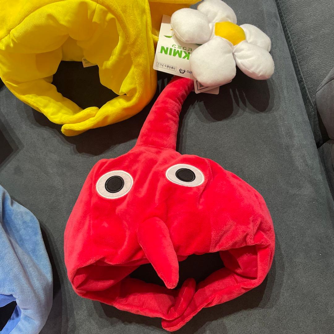 赤ピクミン 青ピクミン 黄ピクミン 3点セット☆ ピクミン なりきり帽子