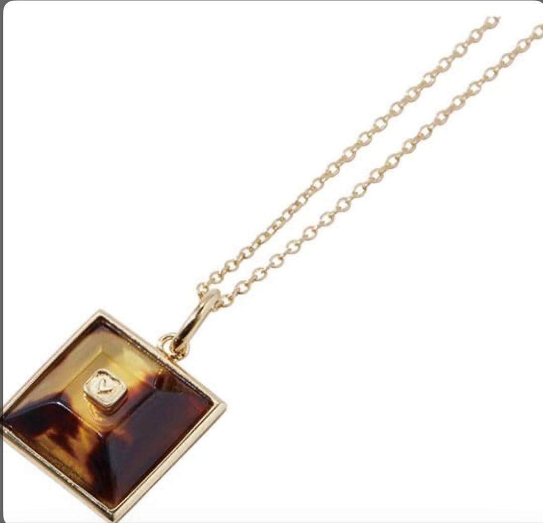 アクセサリー TORTOISE SHELL GOLD NECKLACE SQUARE Ava - 18k Gold Square Shell Necklace – Ocean Wave Jewelry