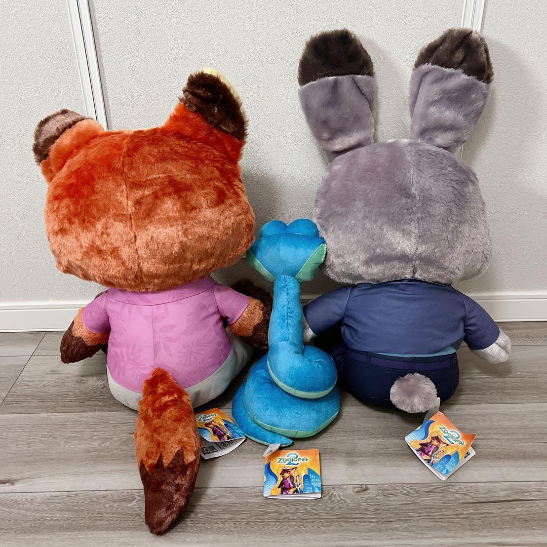 M*o様 ズートピア 2 ぬいぐるみ 3点セット ニック ジュディ ゲイリー
