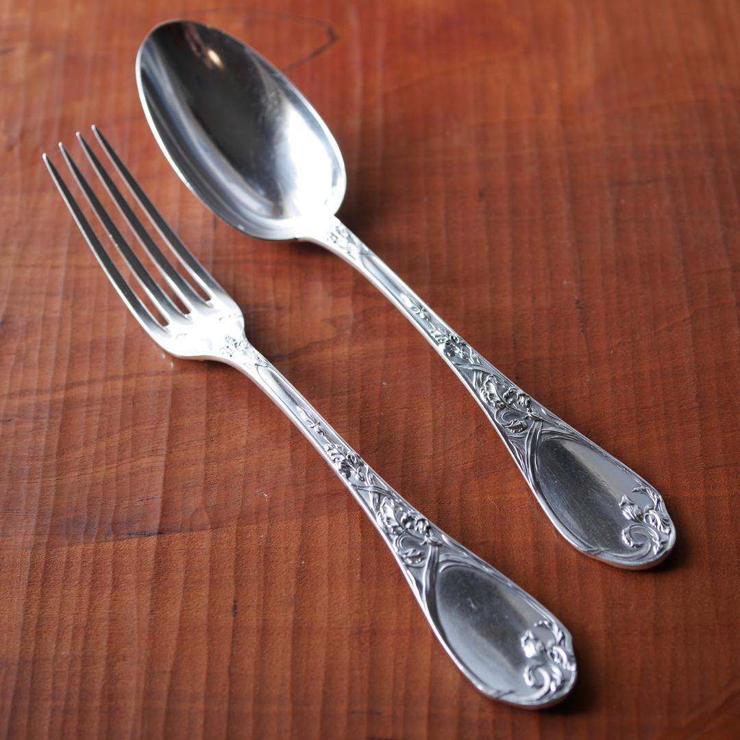 ◆PUIFORCAT◆ピュイフォルカ◆アイリス◆純銀カトラリーセット◆