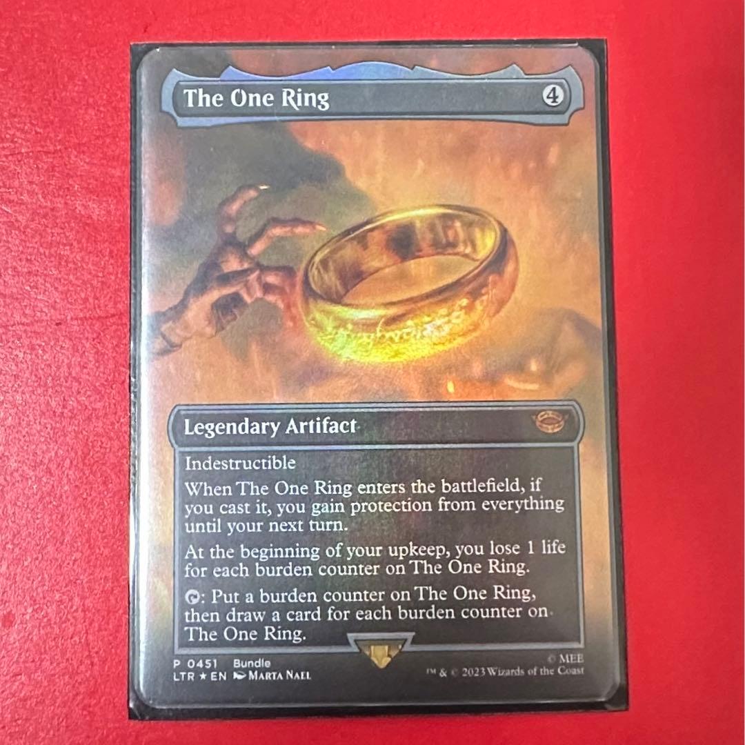 mtg 一つの指輪　英語版　ボーダレス　foil