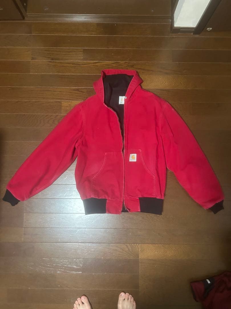 カーハート　アクティブジャケット　赤
