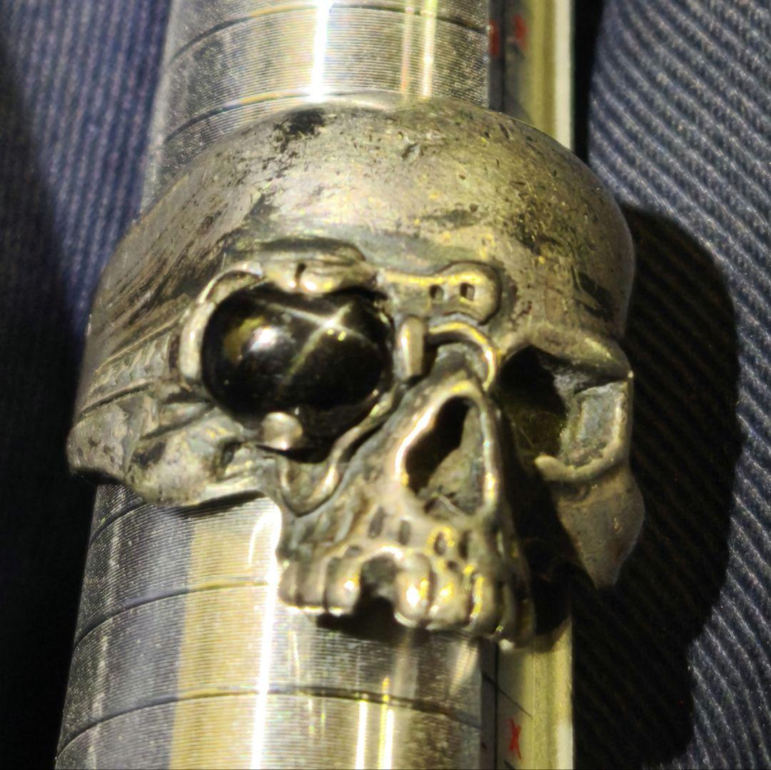 スカル　ブラックスター　リング　23号