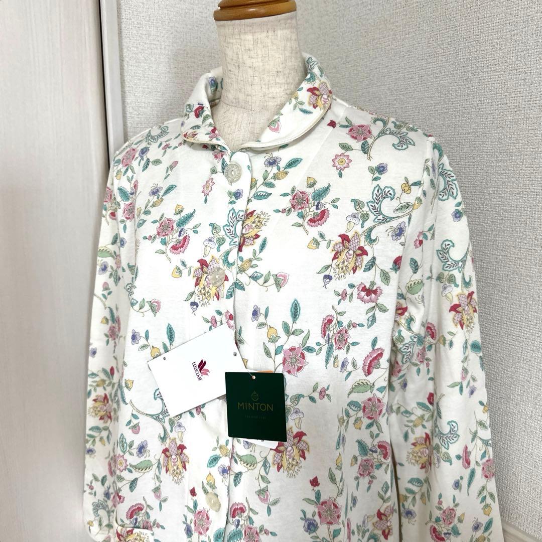 新品未使用タグ付　日本製ワコールミントン　吸湿発熱繊維あったか素材長袖パジャマM