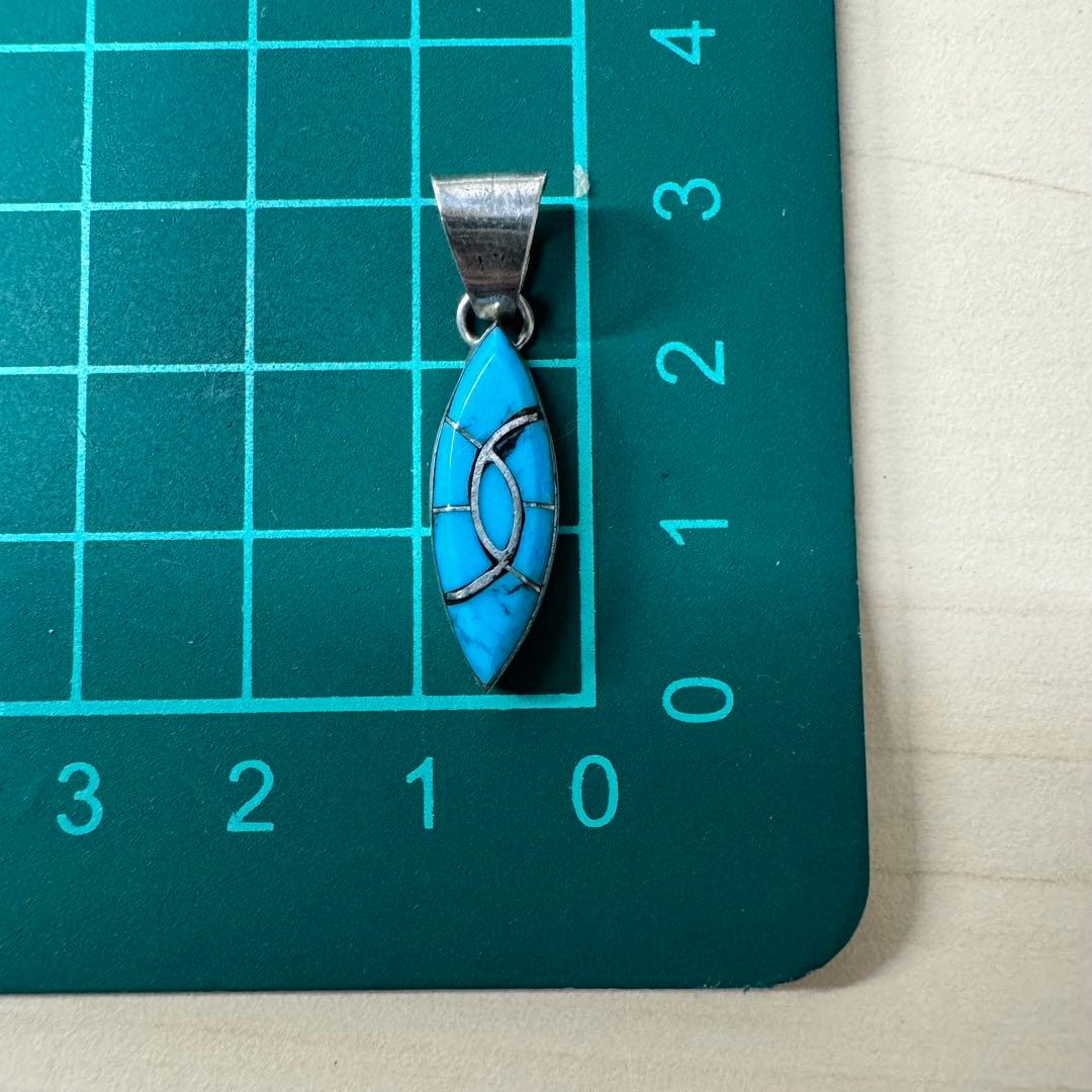 TT刻印 NAVAJO】ターコイズ インレイ ペンダントトップ - メルカリ
