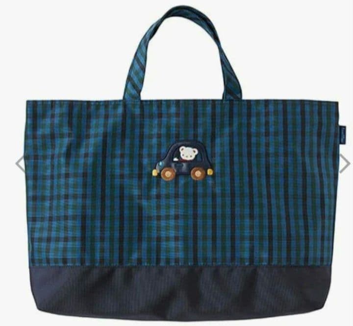 新品レッスンバッグ完売品 グリーンチェック トートバッグ SHIPS Colors:〈洗濯機可能〉チェック キルティング レッスン バッグ