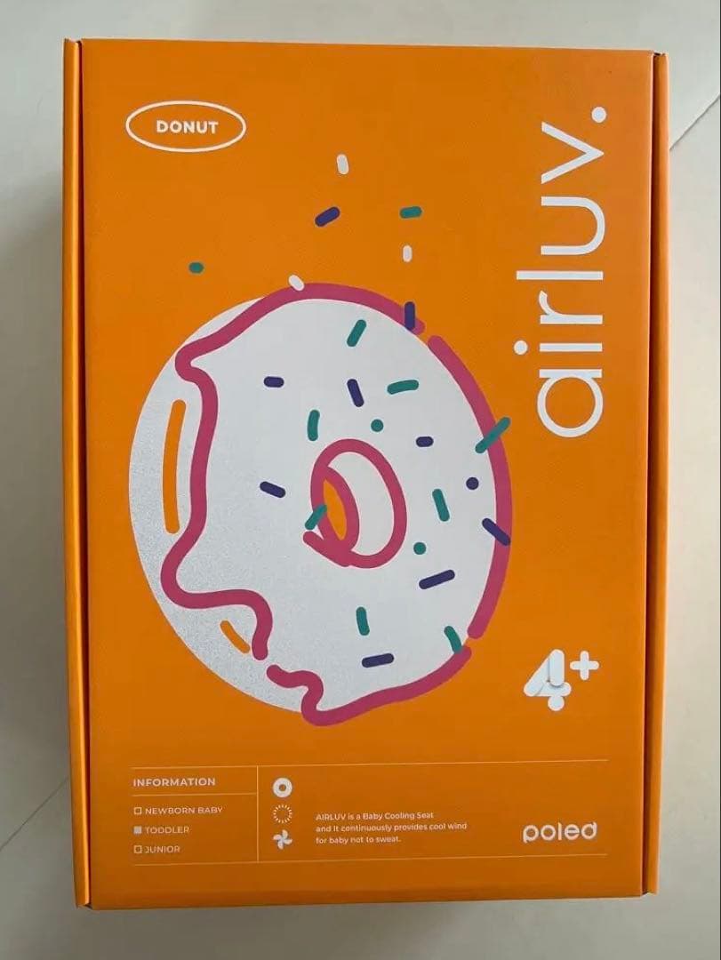 【新品未開封】エアラブ4プラス　donut リッチブラック airluv4+ donut | エアラブ4プラス ドーナッツ 送風機能付きクール