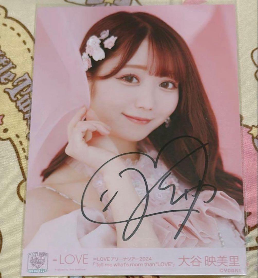 イコラブ 大谷映美里 直筆 生写真 6周年 ピンキー衣装 ヨリ
