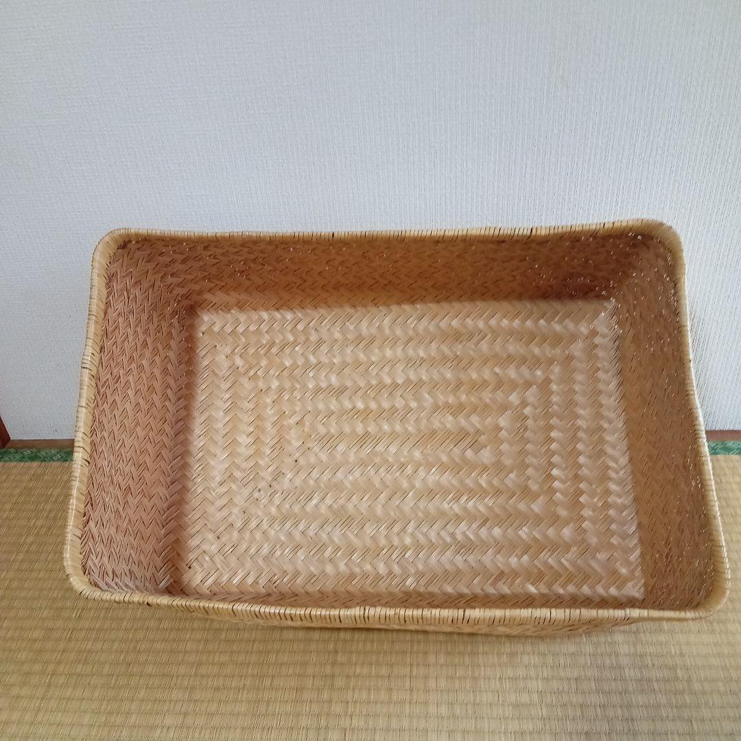 鳥越すず竹竹細工行李かご(蓋無し59.5) - メルカリ