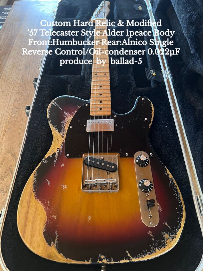 ⭐︎ハードレリック’57 テレキャスタースタイル/アルダー1ピースボディ⭐︎