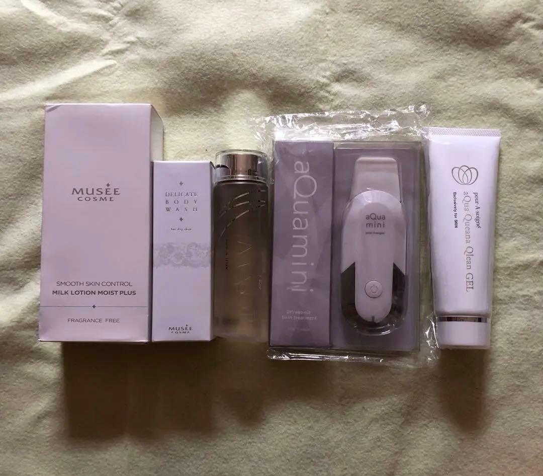 新品ミルクローション・ボディ用洗浄料・ボディソープ・アクアミニ・クレンジング5点