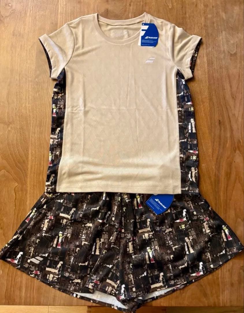 バボラ テニスウエア2025FW ゲームシャツ&キュロットのセットアップ L Babolat（バボラ） 【PayPay祭☆P3倍】バボラ テニスウェア