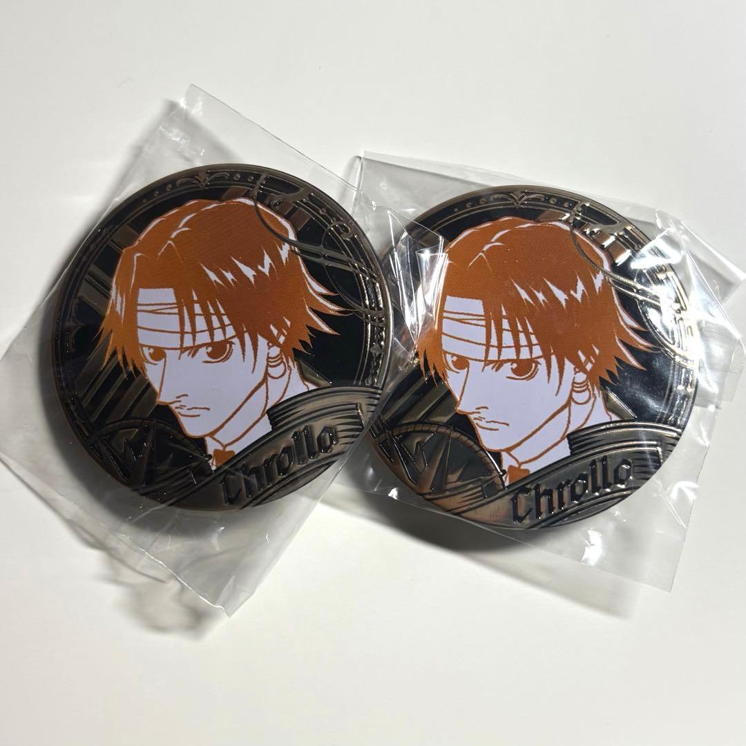 HUNTER×HUNTER クロロ 缶バッジ 中国正規品 彫金 ゴールデン - メルカリ