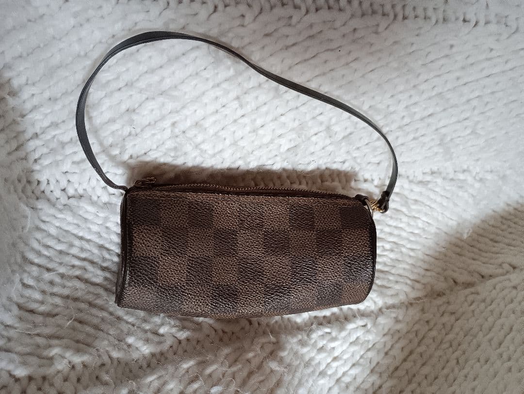 ルイヴィトンダミエパターン ポーチ ブラウン